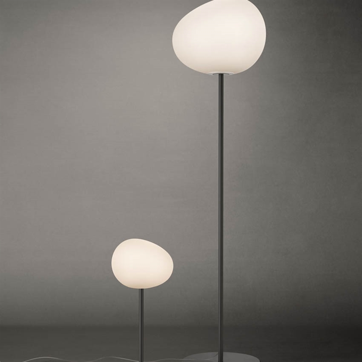 Gregg grande vloerlamp, grijs/wit