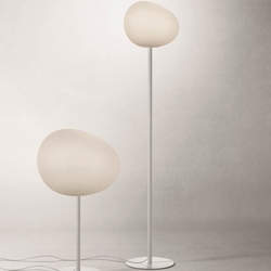 Gregg media vloerlamp, wit/wit