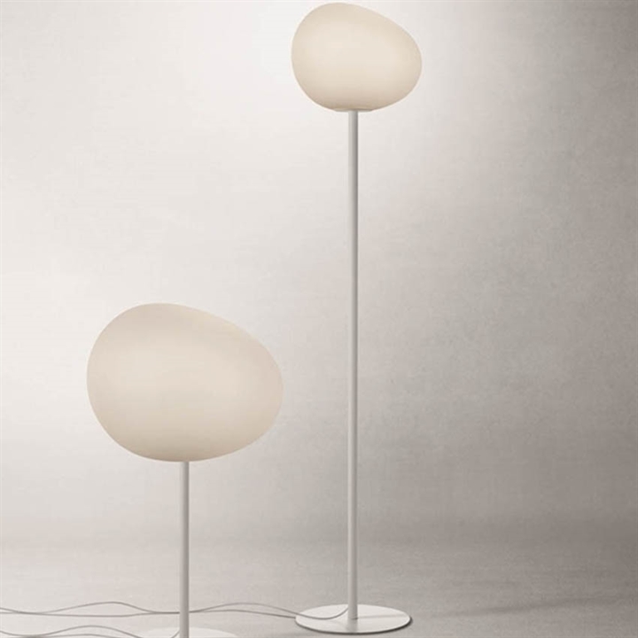 Gregg media vloerlamp, wit/wit