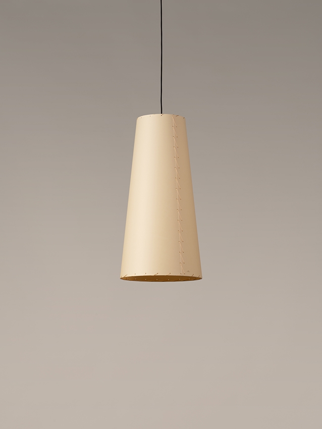 GT4 hanglamp, perkament/zwart/wit