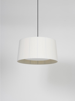 GT5 hanglamp Ø62, natuur/zwart/wit