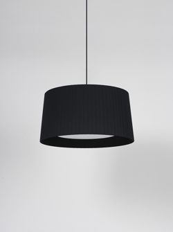 GT5 hanglamp Ø62, zwart/zwart/nikkel