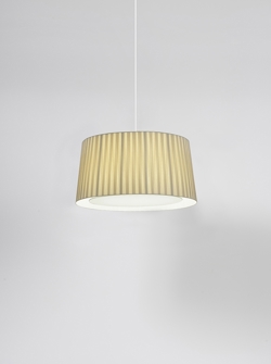 GT6 hanglamp Ø45, natuur met wit ophangsysteem