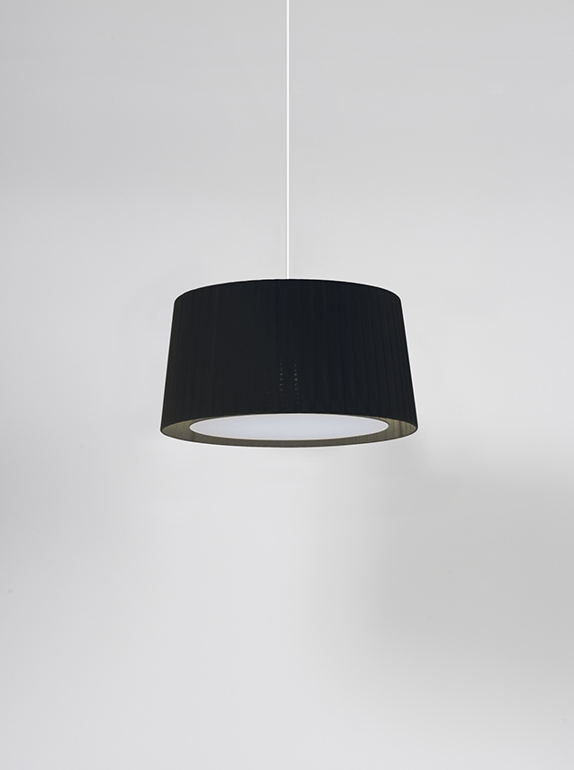 GT6 hanglamp Ø45, zwart met wit ophangsysteem