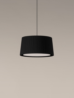 GT6 hanglamp Ø45, zwart/zwart/nikkel
