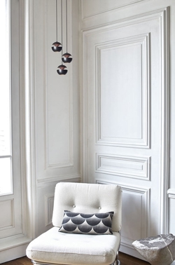 Here Comes The Sun Mini hanglamp, zwart/koper