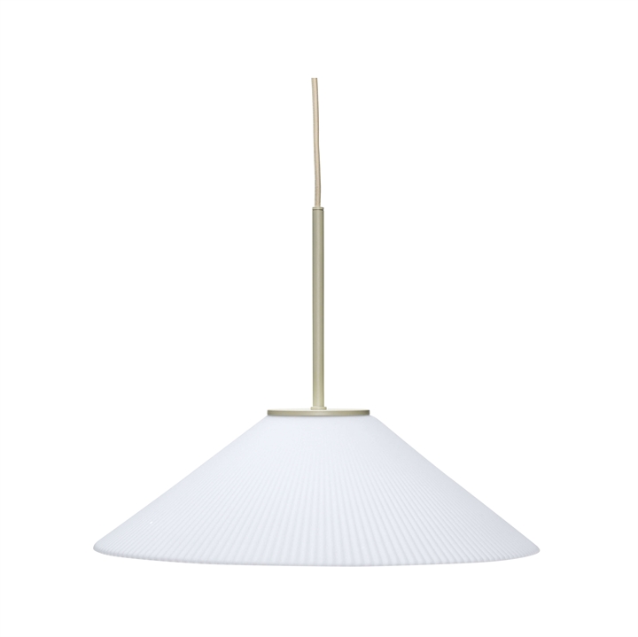 Solid hanglamp, wit/zand