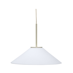 Solid hanglamp, wit/zand