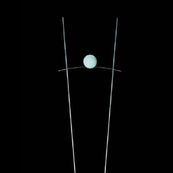 Ilios vloerlamp, zilver