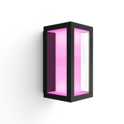 Philips Hue Impress White and Color Ambiance buiten wandlamp, zwart