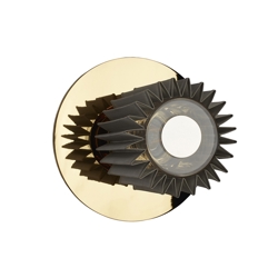 In The Sun 190 wandlamp/plafondlamp, goud/zilver