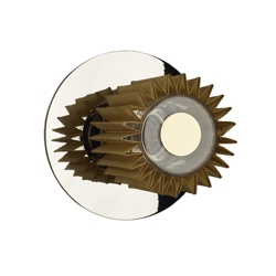 In The Sun 190 wandlamp/plafondlamp, zilver/goud