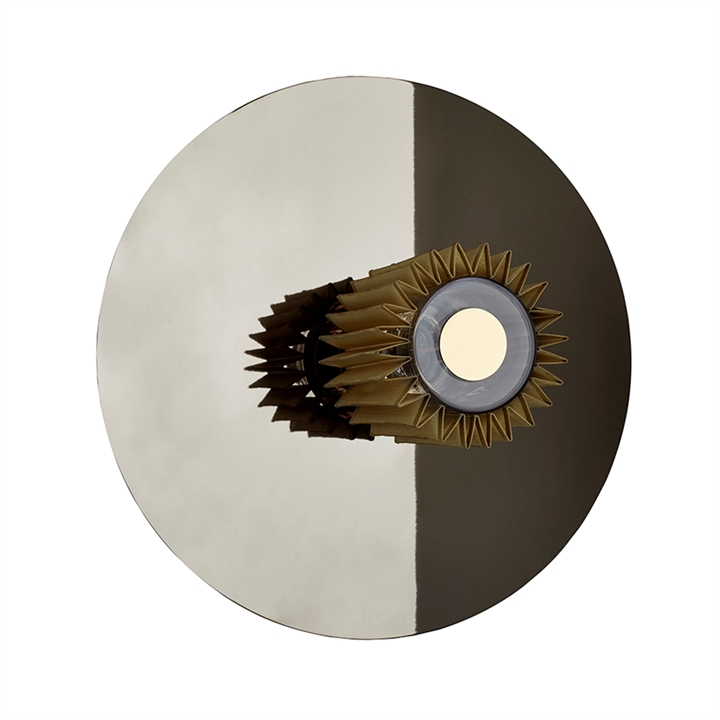 In The Sun 380 wandlamp/plafondlamp, zilver/goud