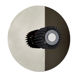 In The Sun 380 wandlamp/plafondlamp, zilver