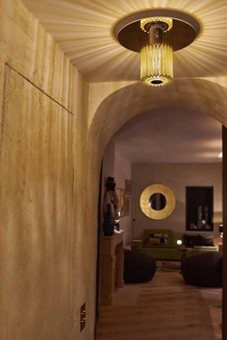 In The Sun 270 wandlamp/plafondlamp, goud