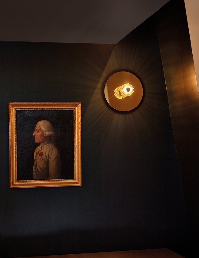 In The Sun 380 wandlamp/plafondlamp, goud