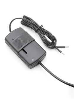 Reserveonderdeel: Zwarte transformator met handmatige dimmer