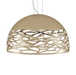 Kelly Large Dome hanglamp, mat pearl