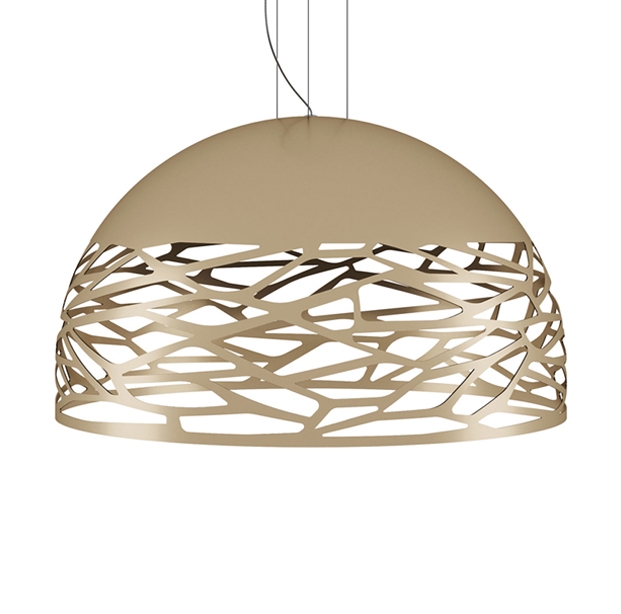 Kelly Large Dome hanglamp, mat pearl
