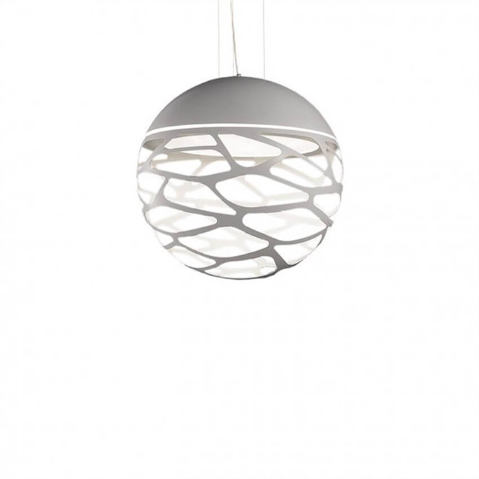 Kelly Medium Sphere SO3 hanglamp, wit