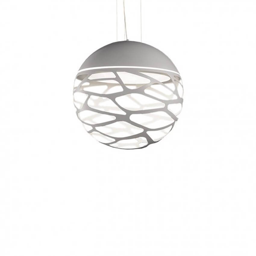 Kelly Medium Sphere SO3 hanglamp, wit