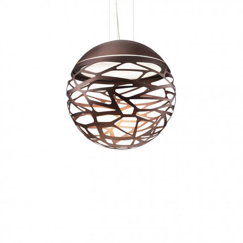 Kelly Medium Sphere SO3 hanglamp, koperkleurig brons