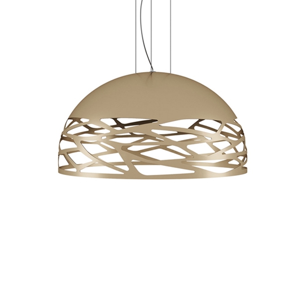 Kelly Small Dome hanglamp, mat pearl