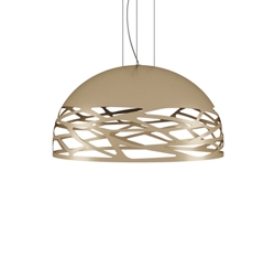 Kelly Small Dome hanglamp, mat pearl