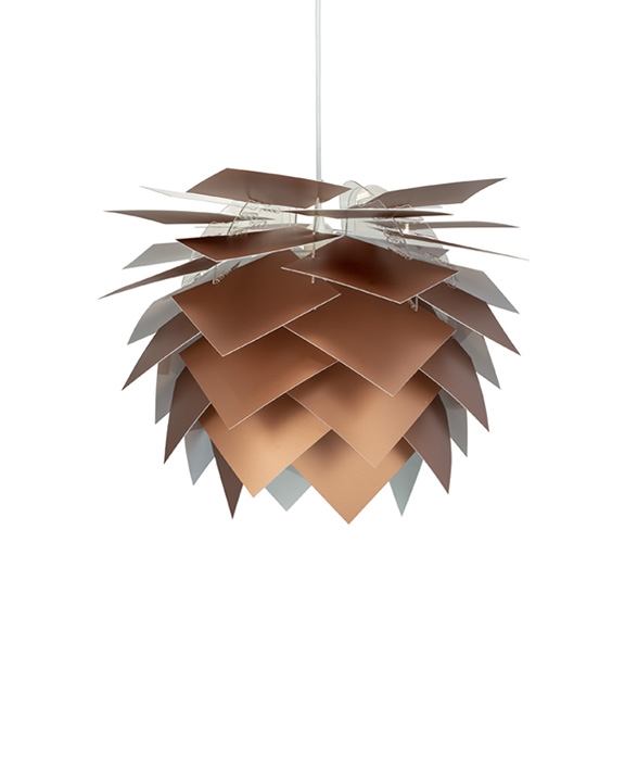 Pineapple D75 hanglamp, koper