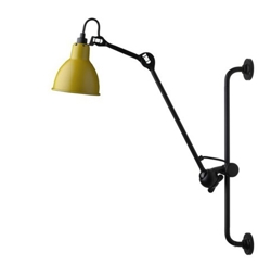 Lampe Gras No 210 wandlamp, zwart/geel