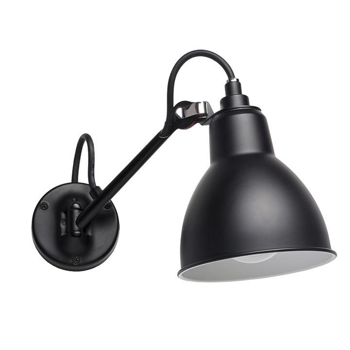 Lampe Gras No 104 Badkamer wandlamp, zwart