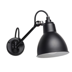 Lampe Gras No 104 Badkamer wandlamp, zwart