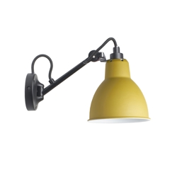Lampe Gras No 104 wandlamp, zwart/geel