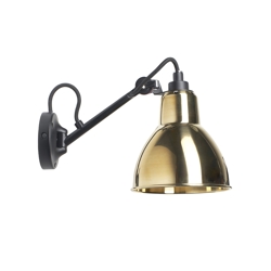 Lampe Gras No 104 wandlamp, zwart/messing