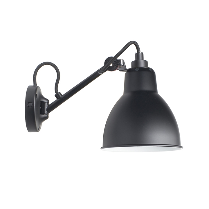 Lampe Gras No 104 wandlamp, zwart