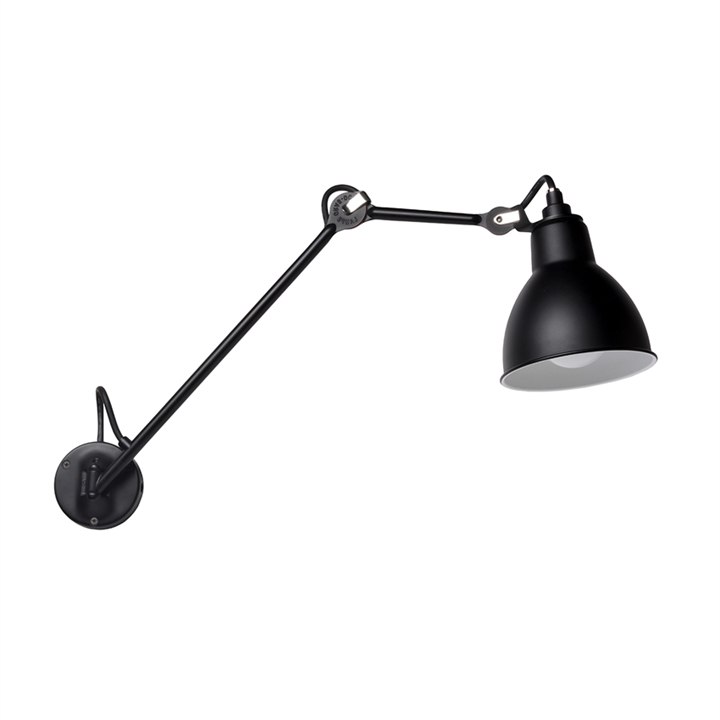 Lampe Gras No 122 Badkamer wandlamp, zwart