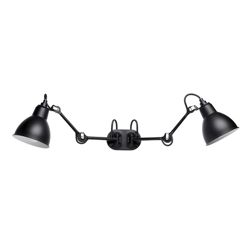 Lampe Gras No 204 Double Badkamer wandlamp, zwart