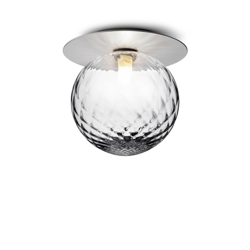 Liila 1 large wandlamp / plafondlamp IP44, light silver/helder