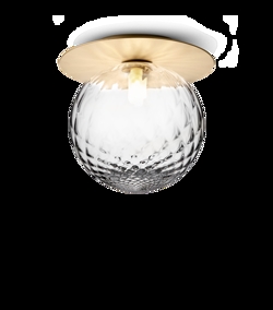 Liila 1 large wandlamp / plafondlamp IP44, nordic goud/helder