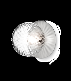 Liila 1 medium wandlamp/plafondlamp IP44, light silver/helder