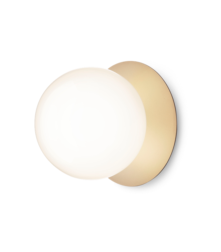 Liila 1 large wandlamp / plafondlamp IP44, nordic goud/opal