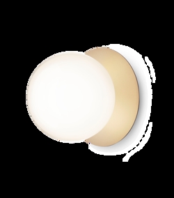 Liila 1 large wandlamp / plafondlamp IP44, nordic goud/opal