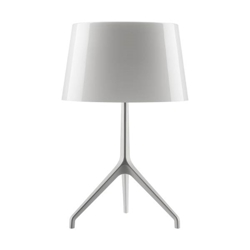 Lumiere XXS tafellamp, aluminium/wit