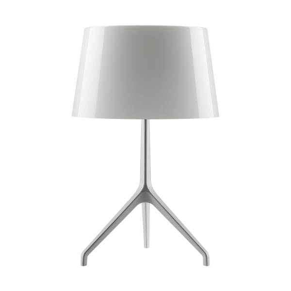 Lumiere XXS tafellamp, aluminium/wit