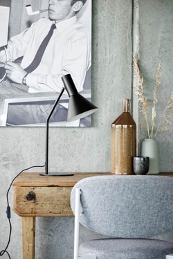 LYSS tafellamp, mat zwart