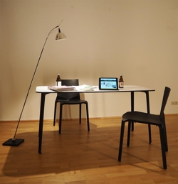 Max. Vloerlamp LED, chroom