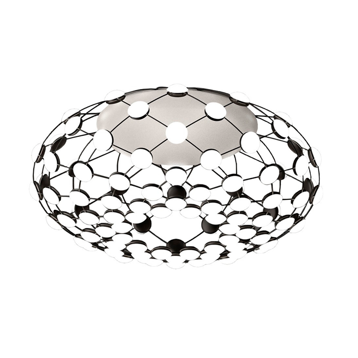 Mesh plafondlamp Ø72, zwart