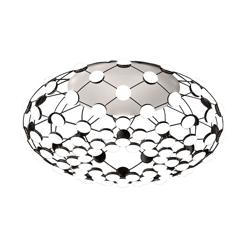 Mesh plafondlamp Ø72, zwart