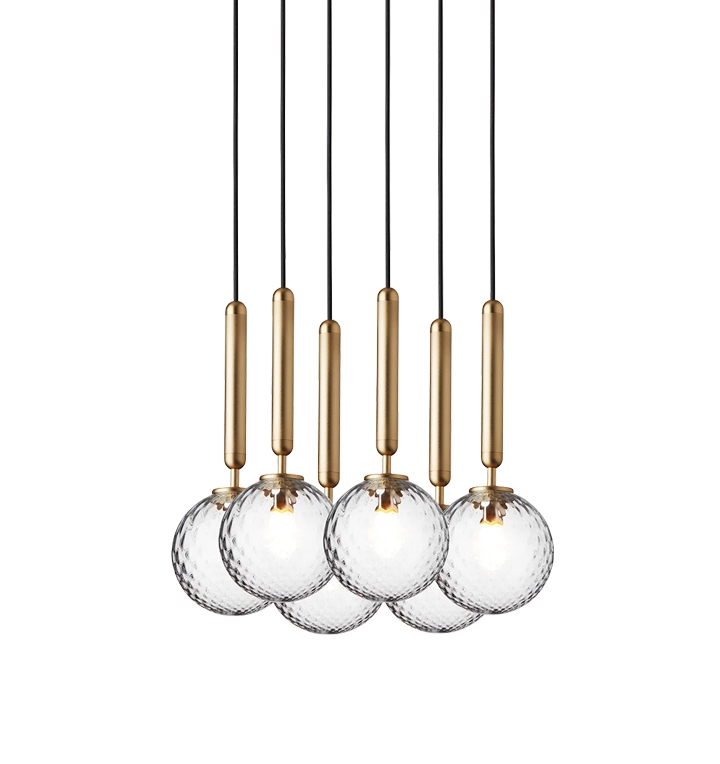 Miira 6 hanglamp, optic/messing