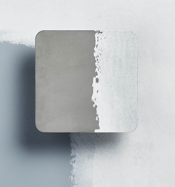 MimiCry square wandlamp, natural clay